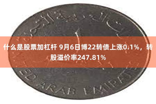 什么是股票加杠杆 9月6日博22转债上涨0.1%，转股溢价率247.81%