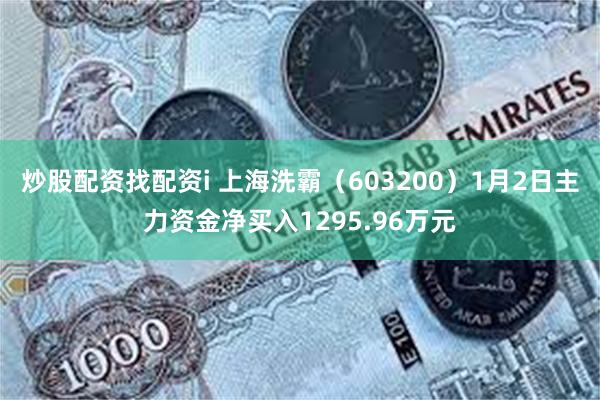 炒股配资找配资i 上海洗霸（603200）1月2日主力资金净买入1295.96万元